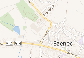 Zámecká v obci Bzenec - mapa ulice