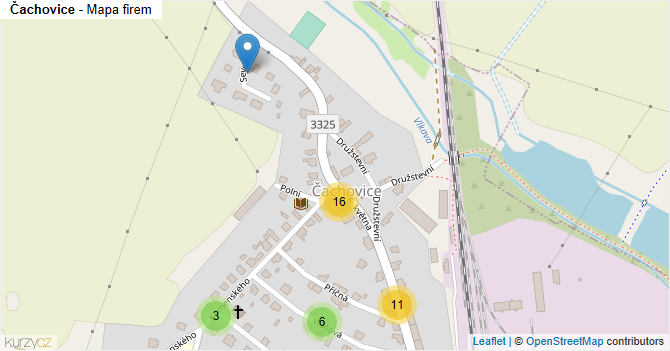 Čachovice - mapa firem