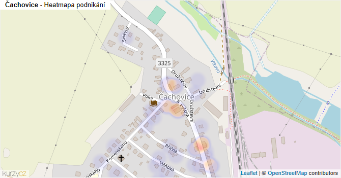 Čachovice - mapa podnikání