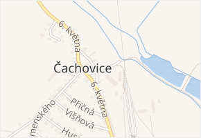 Družstevní v obci Čachovice - mapa ulice