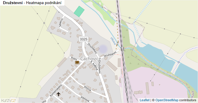 Družstevní - mapa podnikání