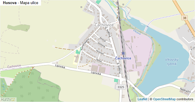 Husova - mapa ulice