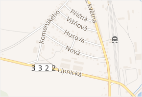 Nová v obci Čachovice - mapa ulice