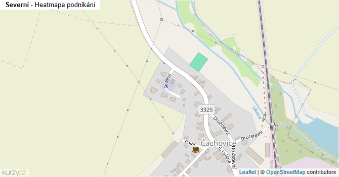 Severní - mapa podnikání