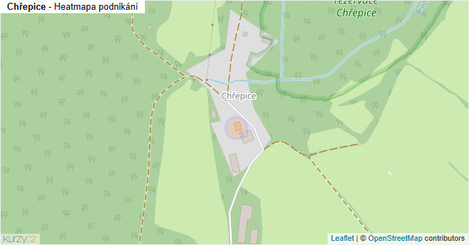 Chřepice - mapa podnikání