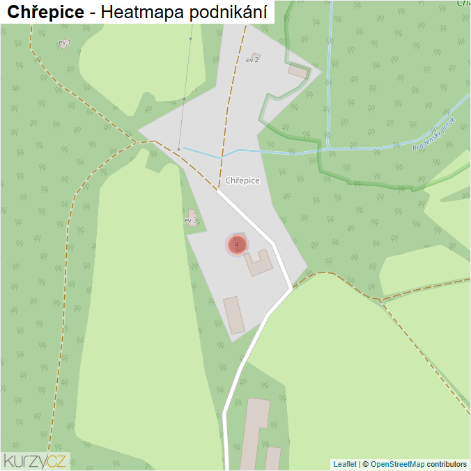 Mapa Chřepice - Firmy v části obce.