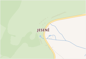 Jesení v obci Čachrov - mapa části obce