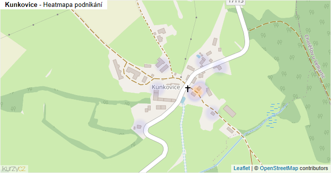 Kunkovice - mapa podnikání