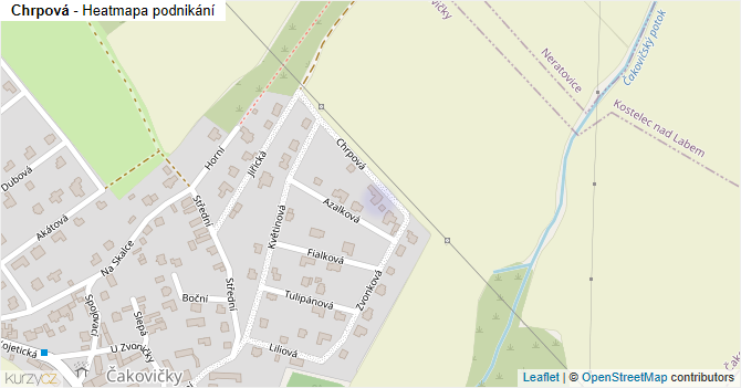 Chrpová - mapa podnikání
