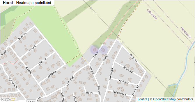 Horní - mapa podnikání