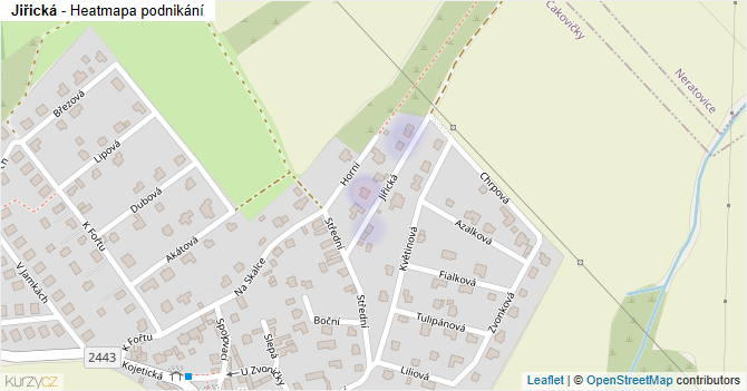 Jiřická - mapa podnikání