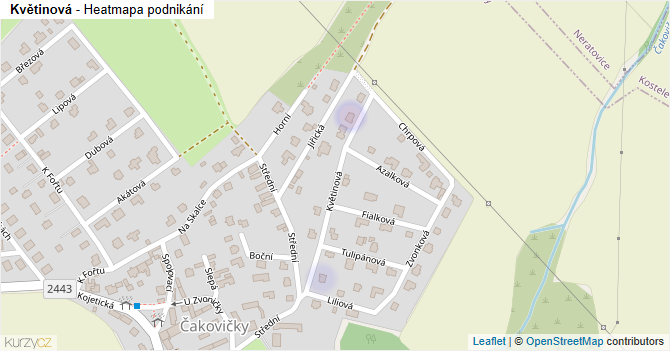 Květinová - mapa podnikání