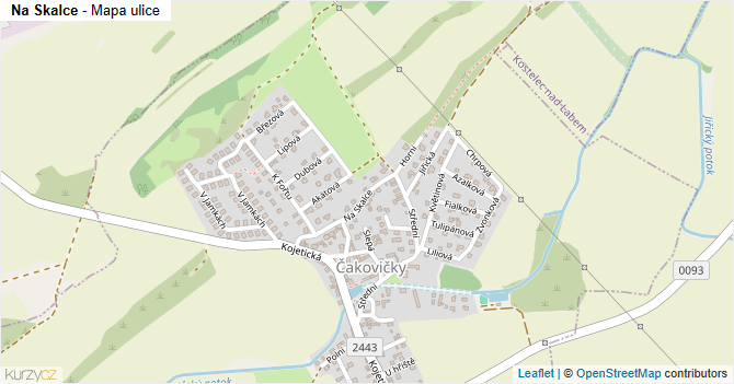 Na Skalce - mapa ulice