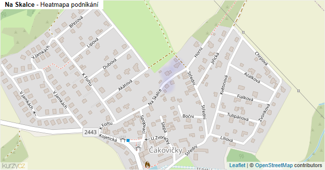Na Skalce - mapa podnikání