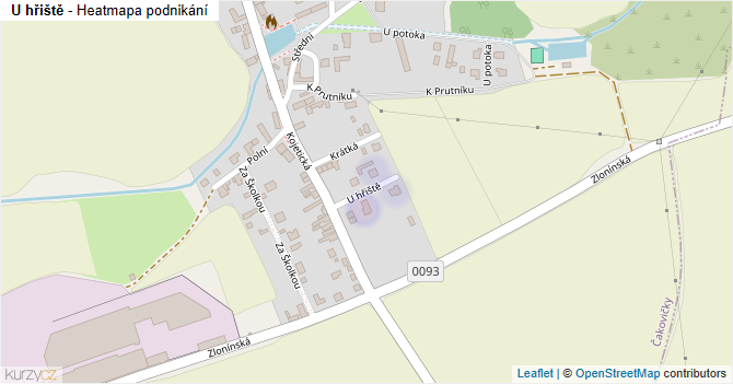 U hřiště - mapa podnikání