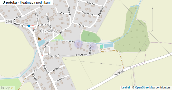 U potoka - mapa podnikání