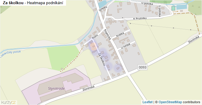 Za školkou - mapa podnikání
