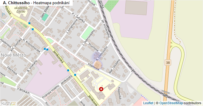 A. Chittussiho - mapa podnikání