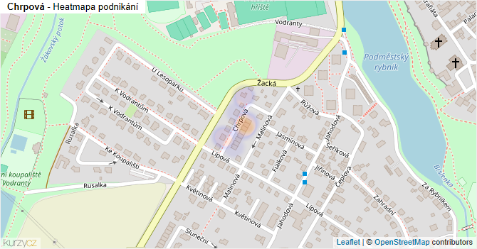 Chrpová - mapa podnikání