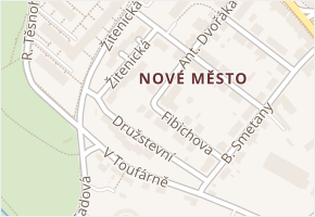 Fibichova v obci Čáslav - mapa ulice
