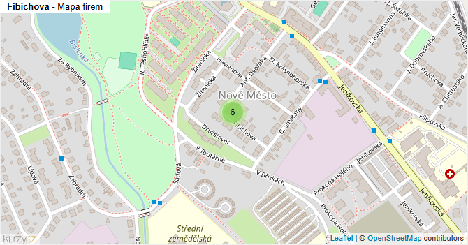 Fibichova - mapa firem