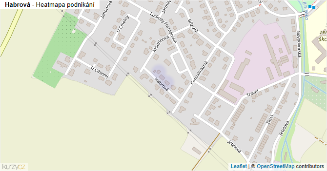 Habrová - mapa podnikání