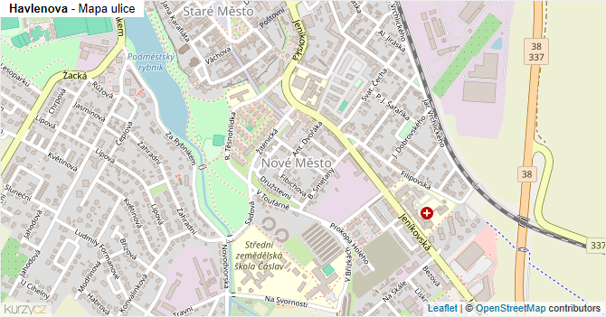 Havlenova - mapa ulice