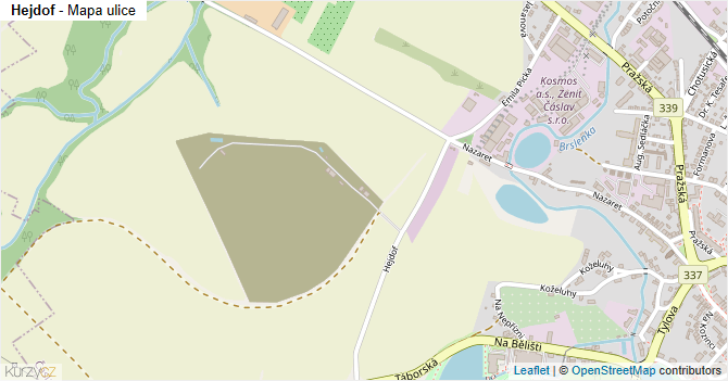 Hejdof - mapa ulice