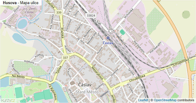 Husova - mapa ulice