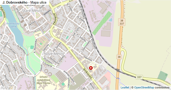 J. Dobrovského - mapa ulice