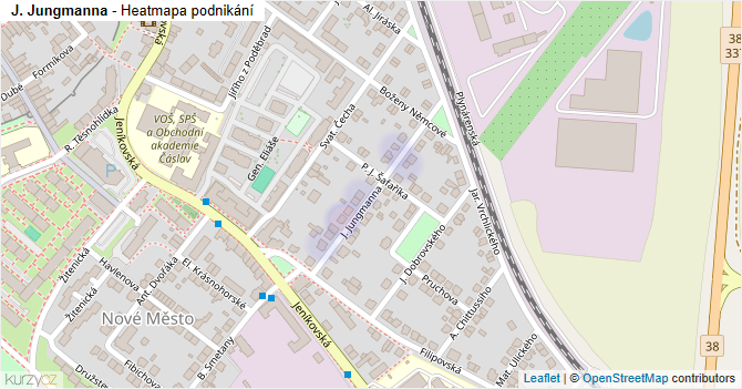 J. Jungmanna - mapa podnikání