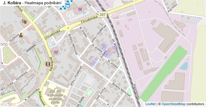 J. Kollára - mapa podnikání
