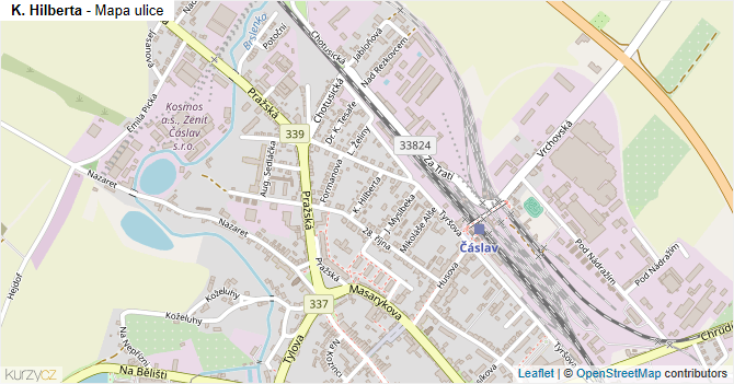 K. Hilberta - mapa ulice