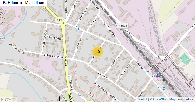 K. Hilberta - mapa firem