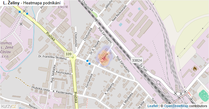 L. Želiny - mapa podnikání