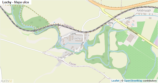 Lochy - mapa ulice