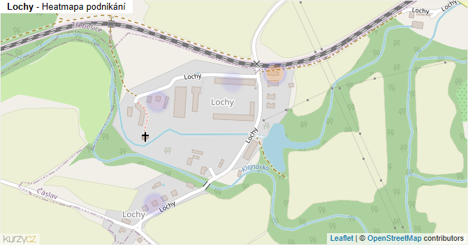 Lochy - mapa podnikání