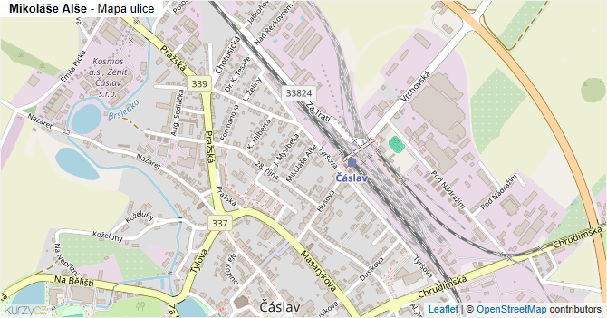 Mikoláše Alše - mapa ulice