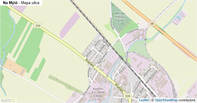 Na Mýtě - mapa ulice