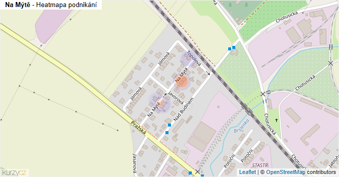 Na Mýtě - mapa podnikání