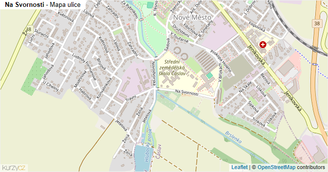 Na Svornosti - mapa ulice