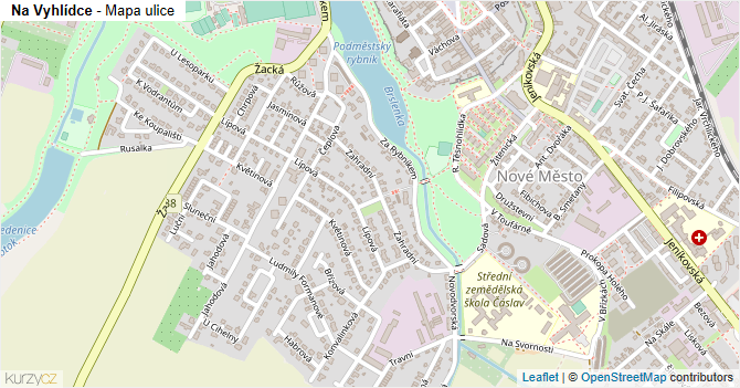 Na Vyhlídce - mapa ulice