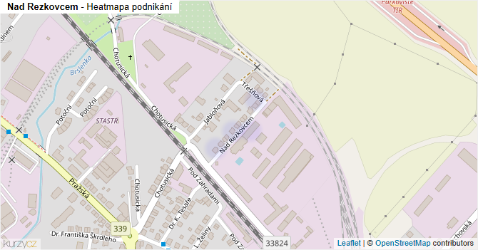 Nad Rezkovcem - mapa podnikání