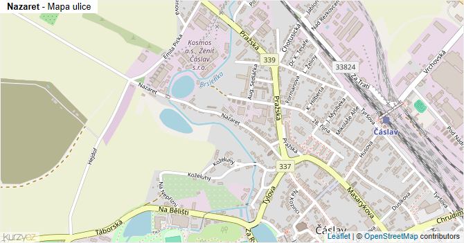 Nazaret - mapa ulice