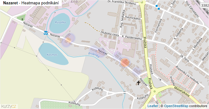 Nazaret - mapa podnikání