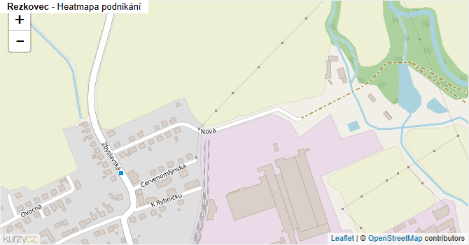 Rezkovec - mapa podnikání