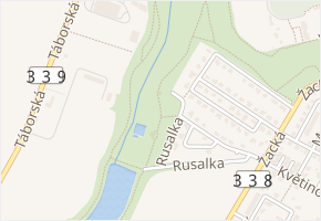 Rusalka v obci Čáslav - mapa ulice