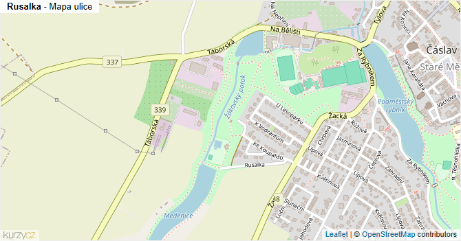 Rusalka - mapa ulice