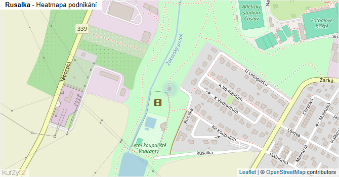 Rusalka - mapa podnikání