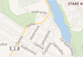 Růžová v obci Čáslav - mapa ulice